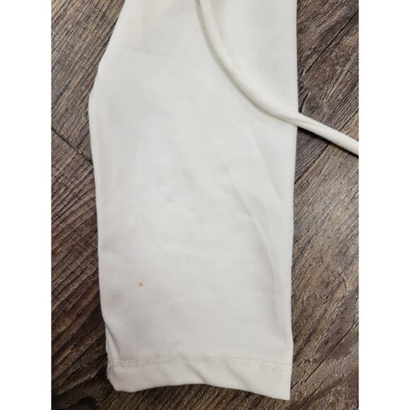 Princess Polly Romina long sleeve top white Bra Clasp Tie Front Crop Size 6 Smal - Picture 5 of 7